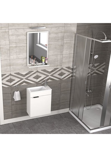 Fix Arya 50 cm Banyo Dolabı Renk Mat Beyaz