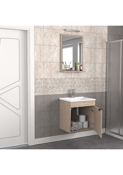Fix Arya 55 cm Banyo Dolabı Renk Aybe Bej