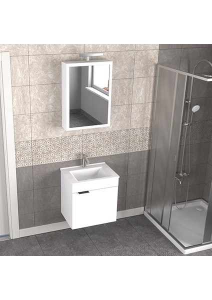 Fix Loft 55 cm Banyo Dolabı Renk Mat Beyaz