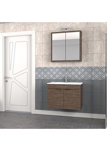 Fix Loft 75 cm Banyo Dolabı Renk Aybe Kahve