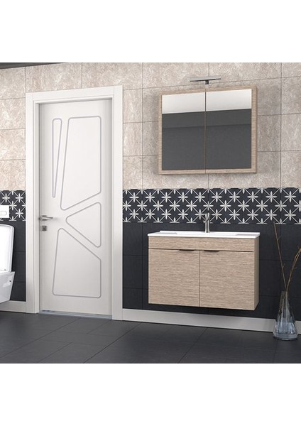 Fix Loft 85 cm Banyo Dolabı Renk Aybe Bej