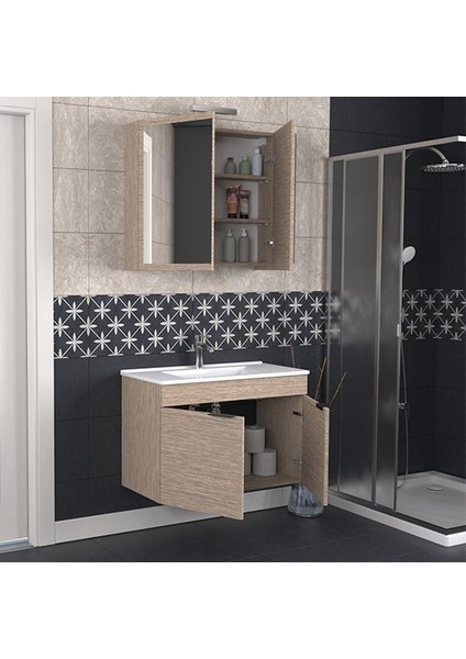 Fix Loft 85 cm Banyo Dolabı Renk Aybe Bej