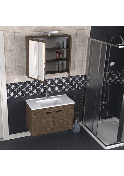 Fix Loft 85 cm Banyo Dolabı Renk Aybe Kahve fırsatları