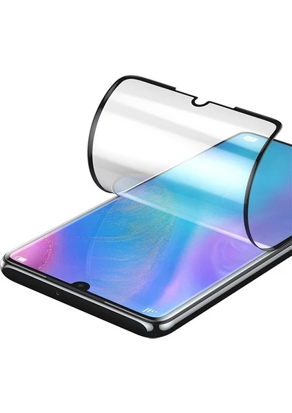 Huawei P30 3D Full Kaplayan Darbe Emici Ekran Koruyucu 2 Adet Set