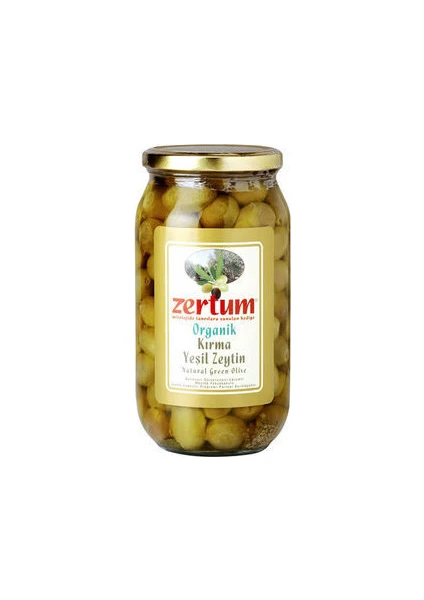 Organik Kırma Yeşil Zeytin 1 kg