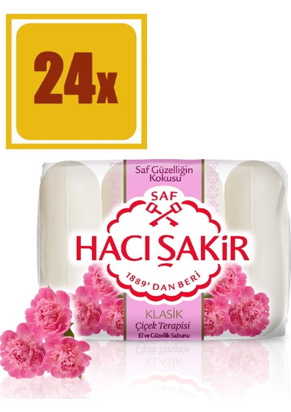 Güzellik Sabunu Klasik Çiçek Terapisi 4 x 70 gr 24'lü Set