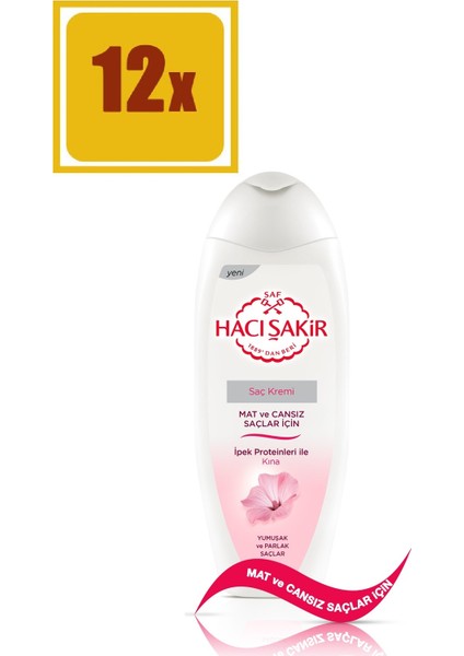 Saç Kremi Kına-Tüm Saçlar 450 ml 12'li Set