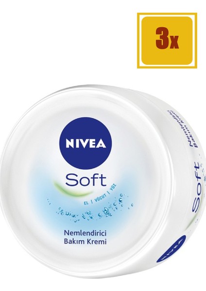 Soft 200 ml Vücut Kremi 3'lü Set