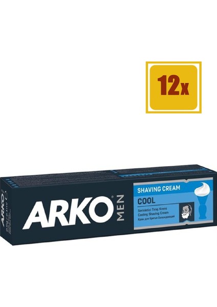 Men Tıraş Kremi Cool 100 gr 12'li Set