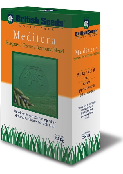 British Seeds Meditera (Ege-Akdeniz Çim Tohumu) 1 kg