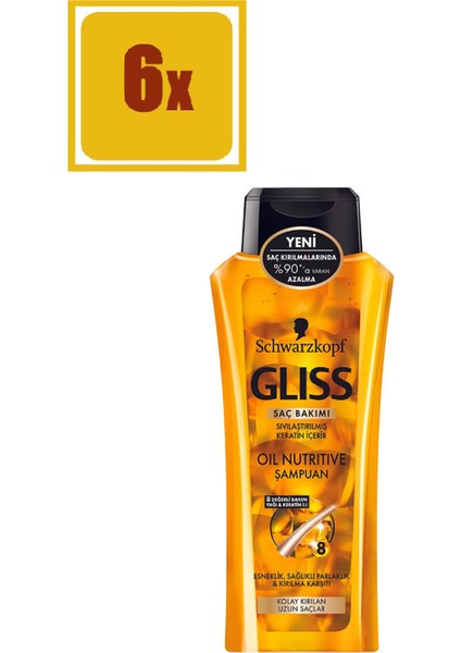 Oil Nutritive Şampuan 400 ml 6'lı Set