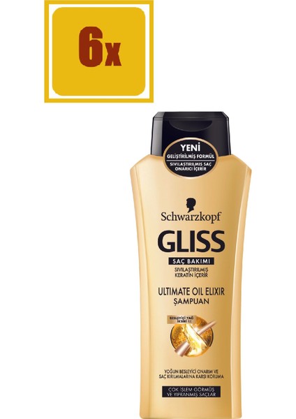 Ultimate Oil Elixir Şampuan 360 ml 6'lı Set