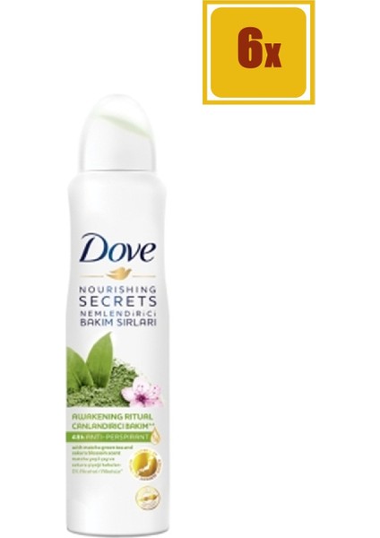 Women Deodorant Matcha 150 ml 6'lı Set