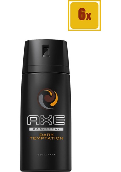 Deodorant Sprey Dark Temptation 150 ml 6'lı Set