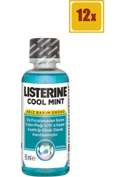 Cool Mint 95 ml Ağız Bakım Suyu 12'li Set