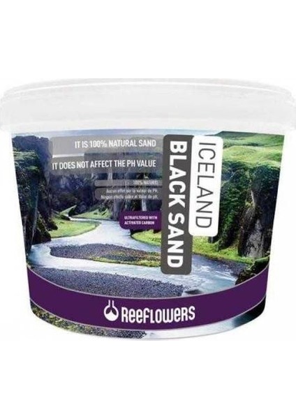 Iceland Black Sand 7 kg Siyah Kum 1-2Mm