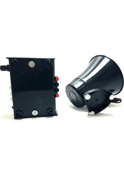 MV-800 Pazarcı Ses Sistemi Mıknatıslı 12V Anfi + Hoparlör + Mikrofon