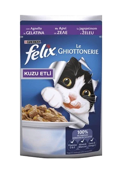 Adult Pouch Kuzu Etli Kedi Maması 85gr 20'li