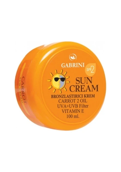 Bronzlaştırıcı Havuç Güneş Kremi Spf 2 100 ml