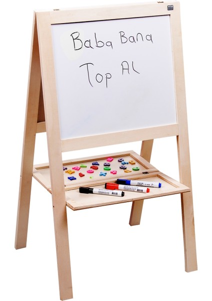 Çift Taraflı Manyetik Ahşap Yazı Tahtası