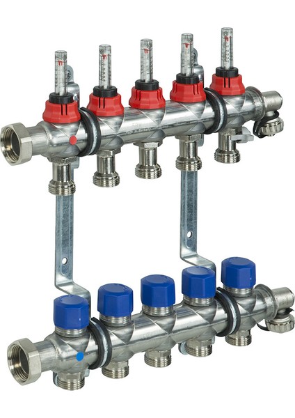 Fraenkische 11 Ağızlı Kollektör Debi Göstergeli Paslanmaz Çelik