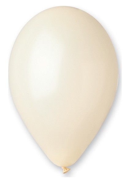 Metalik Balon Beyaz 100'lü Paket