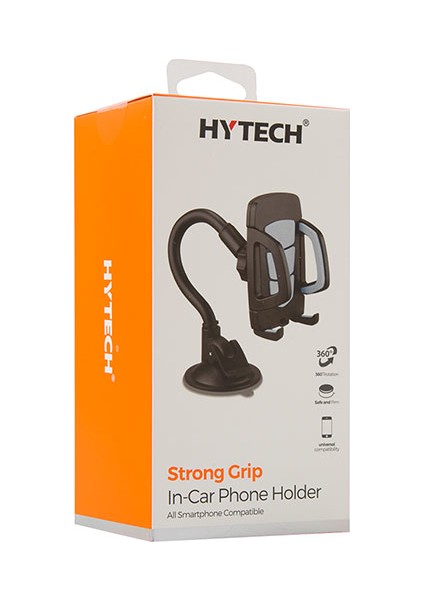 HY-XH20 Vantuz + Braketi 360 Derece Siyah/Gri Telefon Tutucu