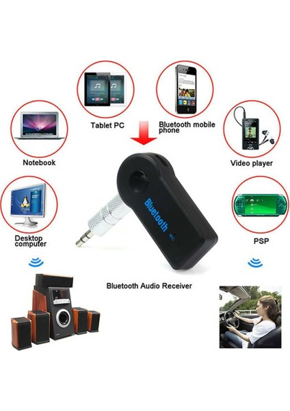 Bluetooth Aux Araç Kiti Telefon Görüşmesi ve Müzik Dinleme