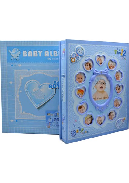 Bebek Fotoğraf Albümü 12 Aylık Kapak modelleri