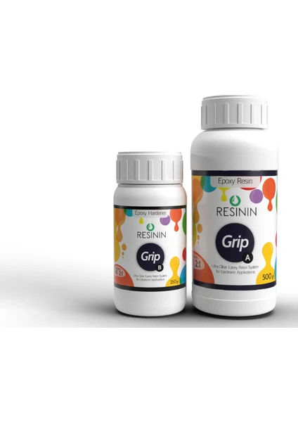 Grip 750 Gr A+B Elektronik Kullanımı Için Epoksi Reçine (500 Gr Reçine + 250 Gr Sertleştirici)