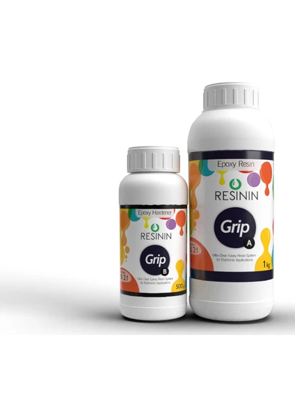 Grip 1500 Gr A+B Elektronik Kullanımı Için Epoksi Reçine (1 Kg Reçine + 500 Gr Sertleştirici)