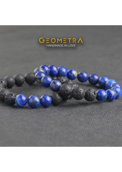 Lapis Lazuli Lav Taşı Ruh Eşi Difizör 10MM Doğaltaş Bileklik Seti Erkek-Trend Hediye fiyatları