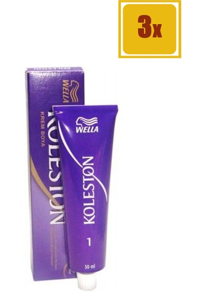 Koleston Tüp Boya Kışkırtıcı Kahve 5/37 3'lü Set Saç Boyası