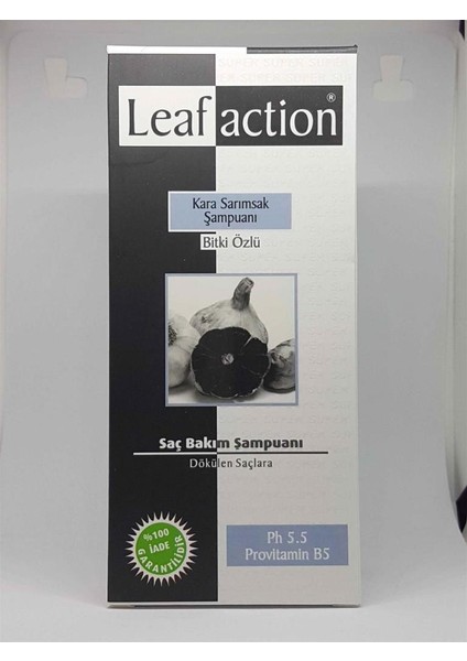 Leaf Action Kara Sarımsak Şampuanı 400 ml