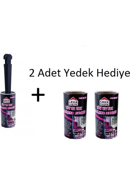 Tuy Ve Toz Toplama Rulosu 20 Mt + 2 Adet Rulo