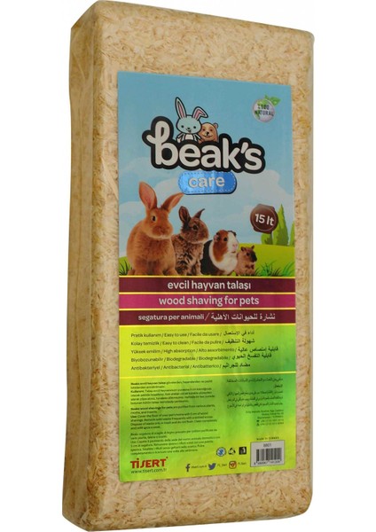 Beak'S Care Evcil Hayvan Talaşı 15 Lt (K 048)