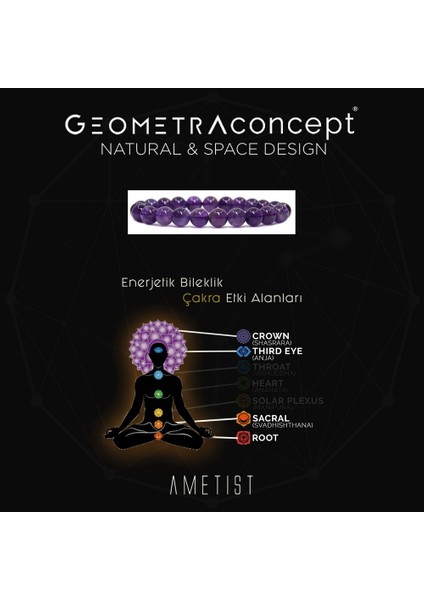 Ametist Doğaltaş Mineral Bileklik Premium Kalite Erkek Trend Hediye fırsatları