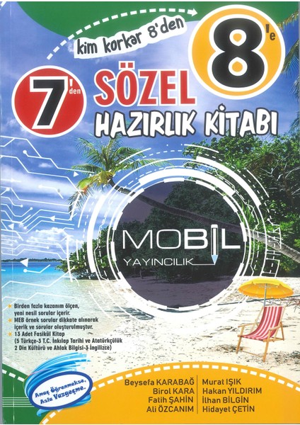 7'den 8'e Sözel Hazırlık Kitabı