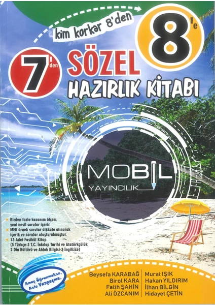 Mobil Yayıncılık 7'den 8'e Sözel Hazırlık Kitabı