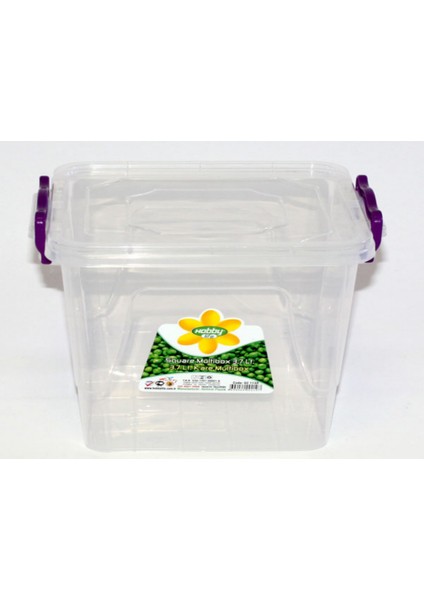 2 No Kare Saklama Kabı Multi 3.7 Lt Hob.2-1133