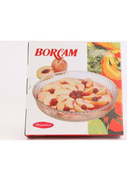 59014 Borcam Büyük Yuvarlak Tepsi