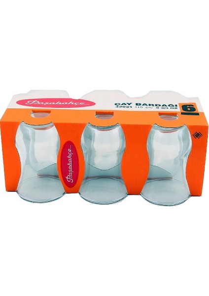 42021 Sade Çay Bardak 6 lı