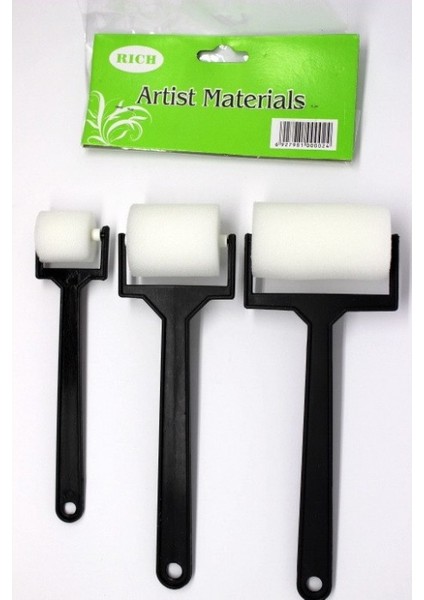 Sünger Rulo 3' Lü Set Plastik Sap