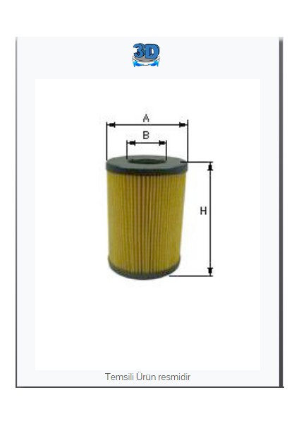 Ce 1375 Ml Erkunt Mazot Filtresi