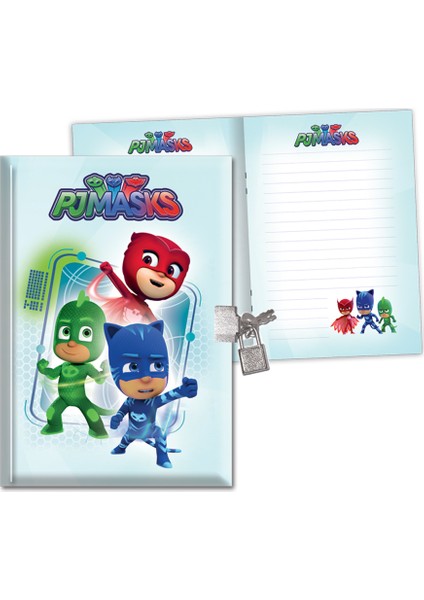 PJ Masks 14*20 104 Yp.Kilitli Hatıra Defter