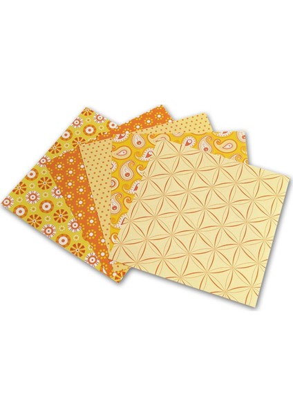 Origami Kağıdı Sarı 15X15Cm 50 Sayfa 5 Desen fiyatları