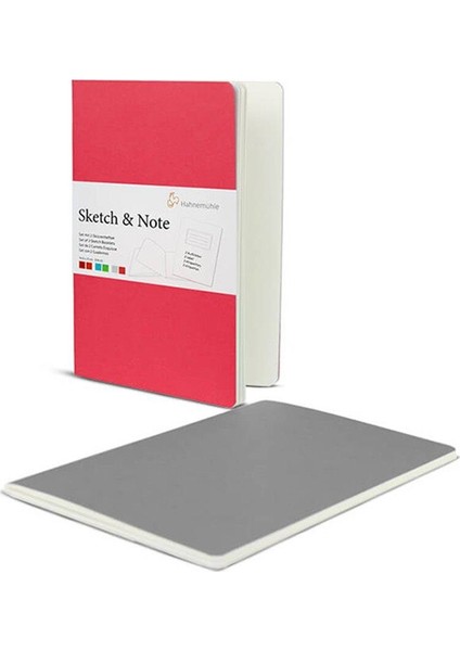 Not Defteri Sketch Note A4 125G. Gri-Pembe 2 Adet 20 Sayfa