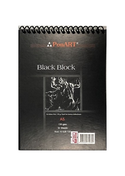 Black Blok (Siyah) Spirelli 130G A5 30Y.