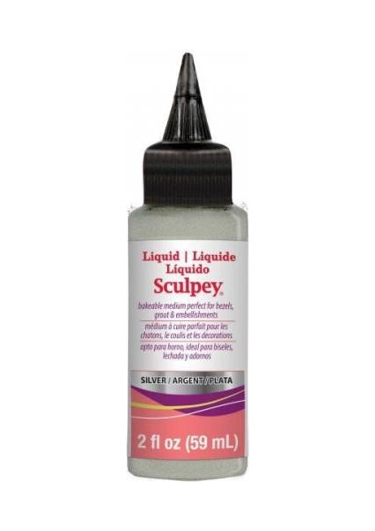 Polimer Kil Sıvı Gümüş 59Ml. Silver Liquid Sculpey Silver fiyatları