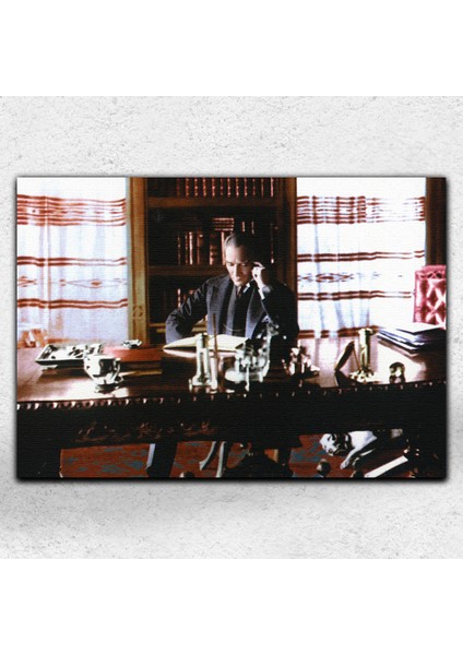Atatürk Her Mekana Uygun Kanvas Tablo